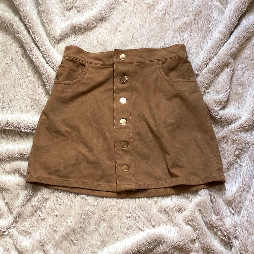 Express Faux Suede Skirt💫